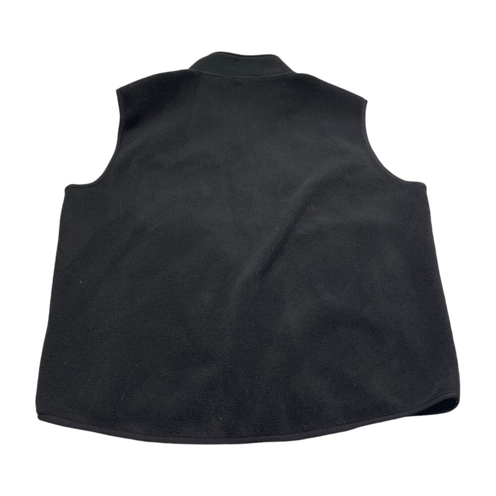Port Authority Vest Mens Large Black Pressware Mock Neck Fleece Full-Zip Outdoor - Picture 3 of 6